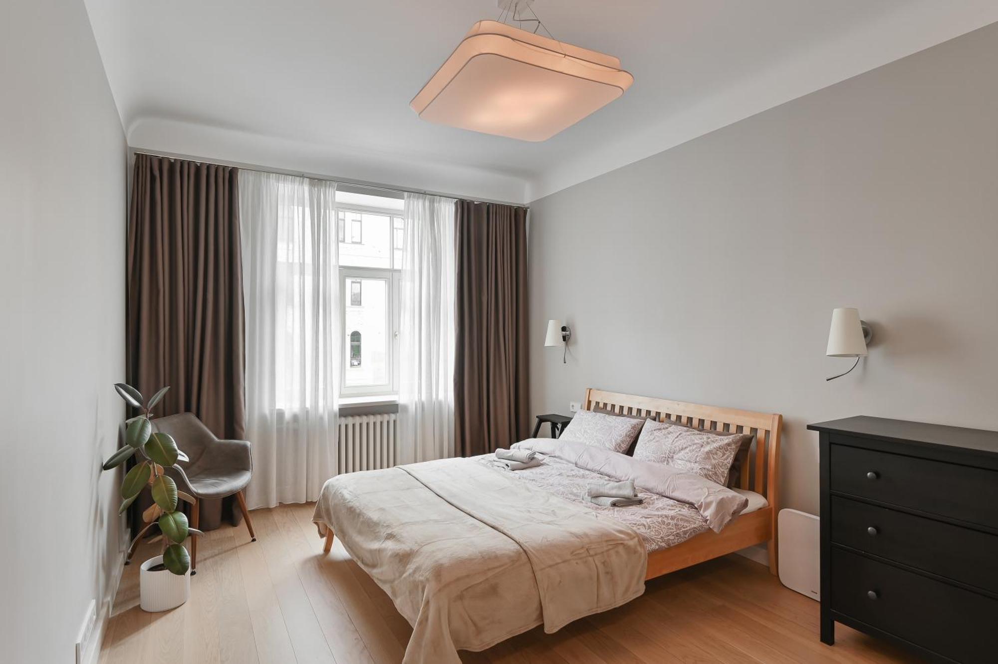 Modern 2-Bdrm Centre Apartment Riga Luaran gambar